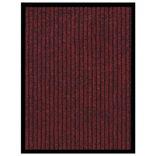 Deurmat 40x60 cm gestreept rood