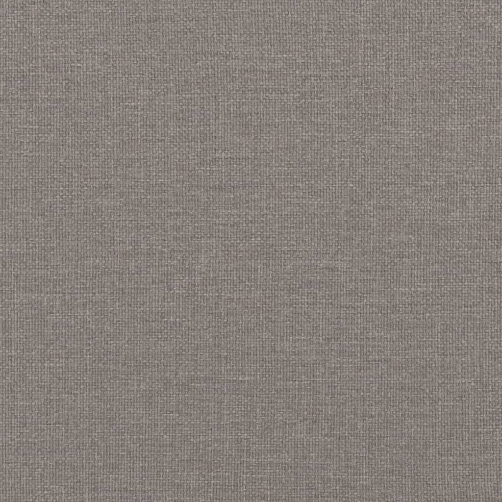 Bankje met kussens 113x64,5x75,5 cm stof taupe